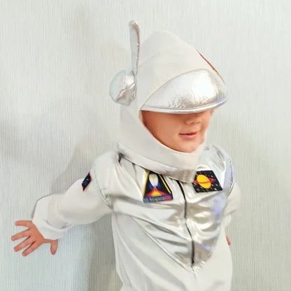 Deluxe Boys Girls White Space Astronaut Costume Suitable For Book Week Halloween Carnival Out Space Themed Party Kids Costumes