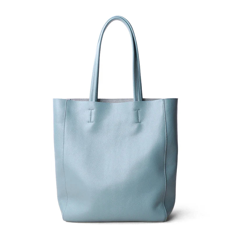 Bag Women 2022 New Summer Genuine Leather Tote Female Casual Fashion Simple Underarm Shoulder Bag Large Capacity Shopper Handbag