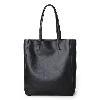 Bag Women 2022 New Summer Genuine Leather Tote Female Casual Fashion Simple Underarm Shoulder Bag Large Capacity Shopper Handbag