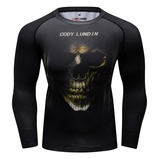 Cody Lundin Fashion Sublimation Print Rashguard Compression Gym Long Sleeves Muscle Running Boxing Shirts Jiu Jitsu Gi T-shirts