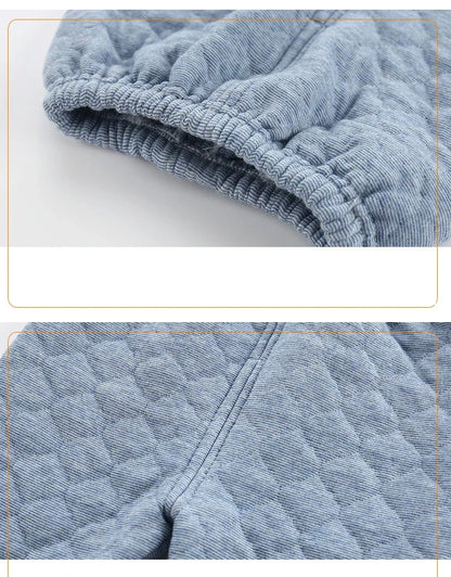 Winter Kids Pajamas For Baby Children Thermal Underwear Clothes Suit Three Layers Thick Cotton Toddler Boys Girls Sleepwear Set