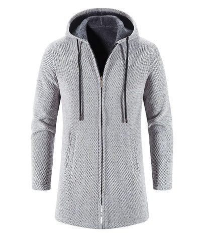 Autumn And Winter Cashmere Men's Cardigan Chenille Outer Sweater Coat Windbreaker Solid Color Fashion Clothing