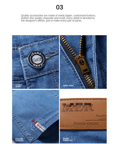 Men Extra Large Size Shorts Knee-length Summer Breeches Denim 2024 Male Bermuda Classic Stretch Plus Size Big 8XL Men Short Jean