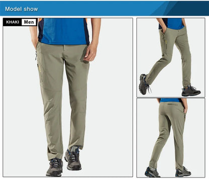 Hiking Pants Men Quick Dry Trekking Camping Climbing Running Outdoor Rain Pants Stretch Breathable Elasticity Trousers Men