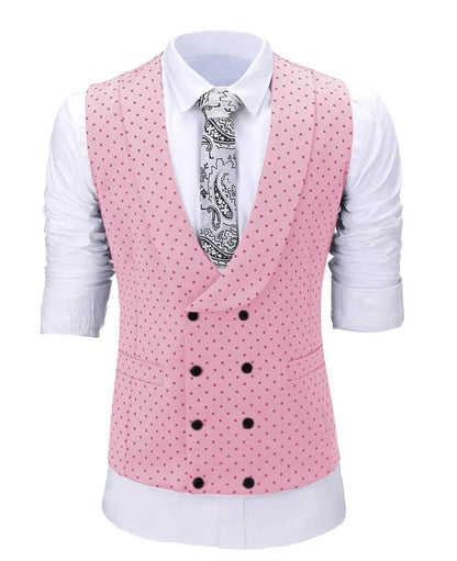 Men's Suit Formal Neck Square wave point leisure  Casual Waistcoat Formal Business Grey Navy Vest Groomman For Wedding Evening