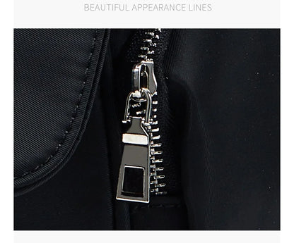 Nylon Women Shoulder Crossbody Bag Black Fashion Rivet Axillary Bags Brand Design Ladies Female Handbag Small Black Bolsa Femini