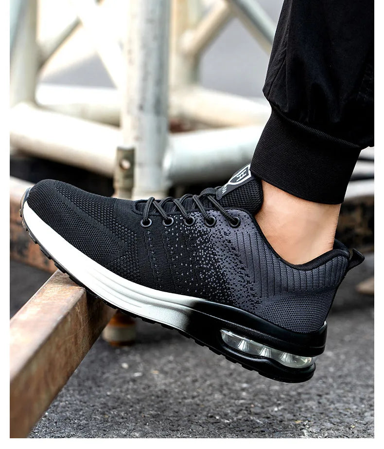 Industrial Safety Shoes With Steel Toe Cap Indestructible Cushion Work Shoes For Men Protective Security Boots Women Footwear