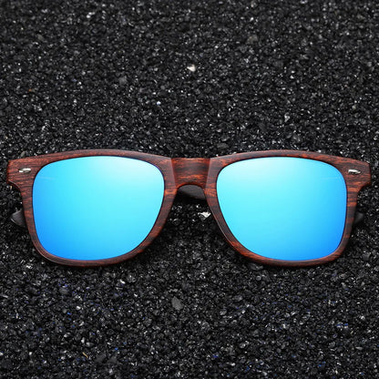 Handmade Natural Wooden Sunglasses Men Polarized Eyewear Women Mirror Vintage Oculos De Sol Masculino UV400 Polarized Lens