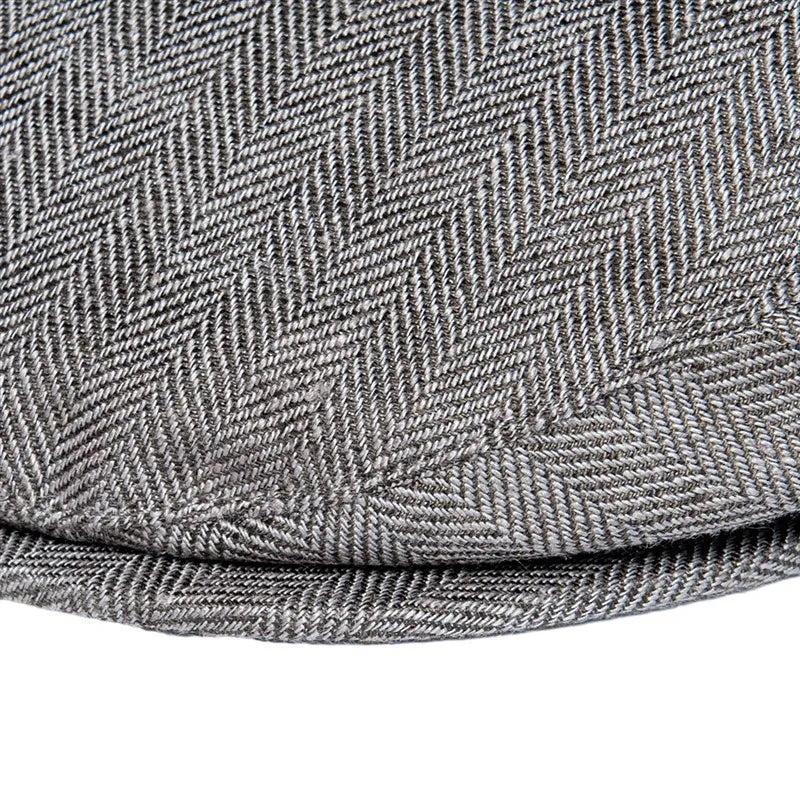 Men Cap Herringbone Linen Newsboy Caps High Quality Flat Caps Driver Ivy Hat Bakerboy Hats Cool Boina for Male