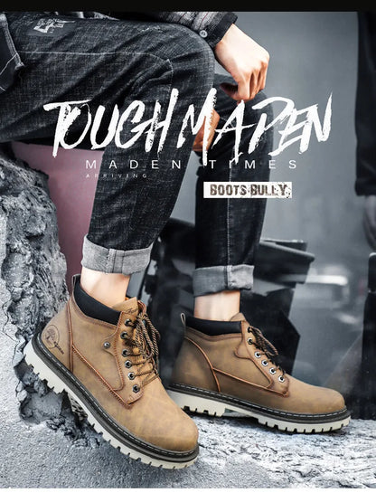 Brand Men Super Warm Snow Boots Winter Men's Ankle Boots Waterproof Short Boots Outdoor Sneakers Autumn Men's Motorcycle Boots