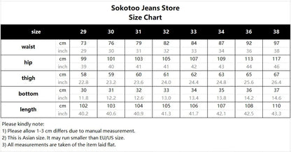 Men Punk Jeans Trendy Scotland Plaid Tartan Black Denim Pants Streetwear Rivet Patchwork Spliced Slim Straight Trousers