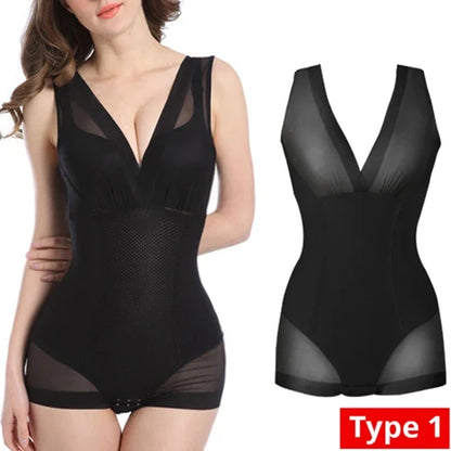 Bodysuit Shapewear Women Full Body Shaper Tummy Control Hip Butt Lifter Corset Reductive Slimming Waist Trainer Underwear