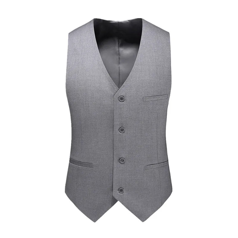 Royal Blue Vest Waistcoat Men's Brand New Slim-Fit V Neck Dress Vests Mens Formal Business Wedding Tuxedo Chaleco Hombre 6xl