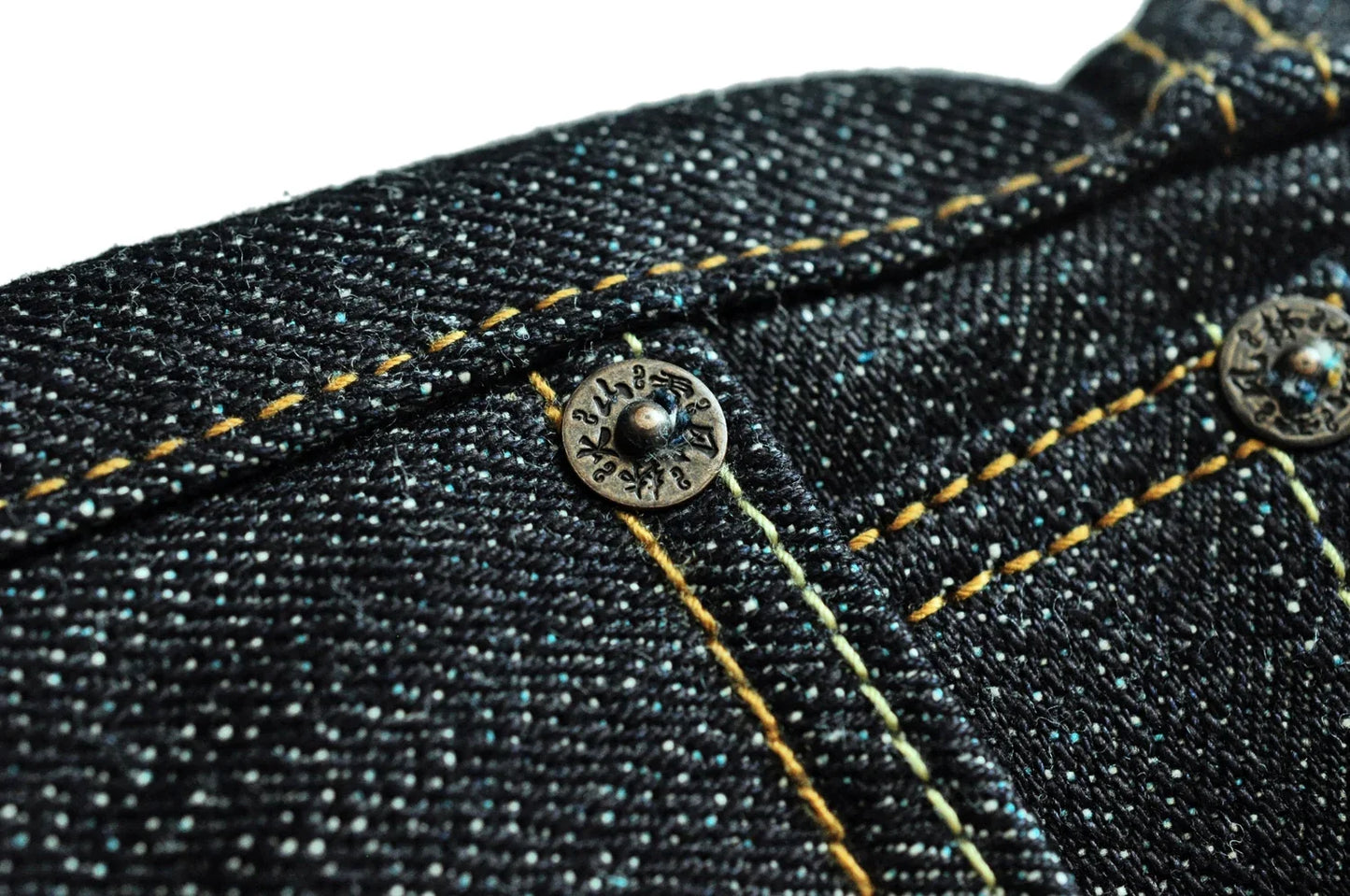 308XX-BO-Wind Jeans for Men Furinkazan Selvedge raw denim Jeans Mens Jeans 66 MODE Fit 16.8 OZ Silver-plated Buttons