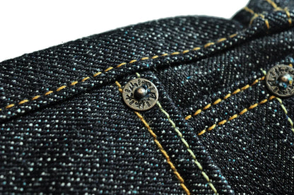 308XX-BO-Wind Jeans for Men Furinkazan Selvedge raw denim Jeans Mens Jeans 66 MODE Fit 16.8 OZ Silver-plated Buttons