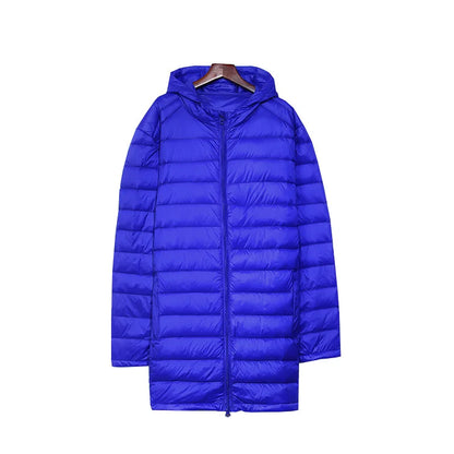 Plus 8XL Winter Long Duck Down Jacket Men Feather Parka Man Ultra Light Down Jacket Men Lightweight Warm Puffer Jackets