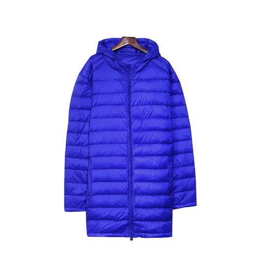 Plus 8XL Winter Long Duck Down Jacket Men Feather Parka Man Ultra Light Down Jacket Men Lightweight Warm Puffer Jackets