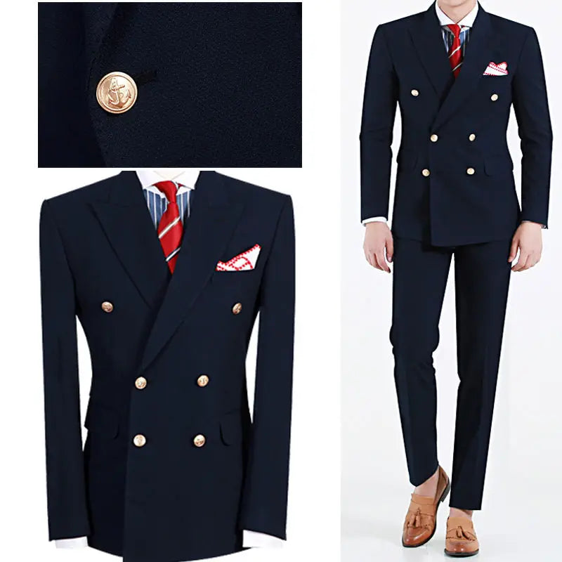 Custom Made Groomsmen Notch Satin Lapel Groom Tuxedos Black Men Suits Wedding Best Man 2 Pieces ( Jacket + Pants + Bow Tie) B859