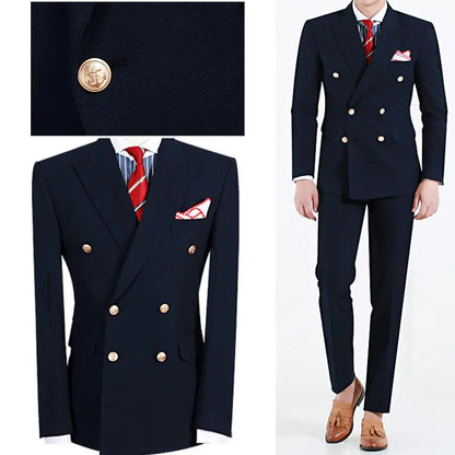 Custom Made Groomsmen Notch Satin Lapel Groom Tuxedos Black Men Suits Wedding Best Man 2 Pieces ( Jacket + Pants + Bow Tie) B859