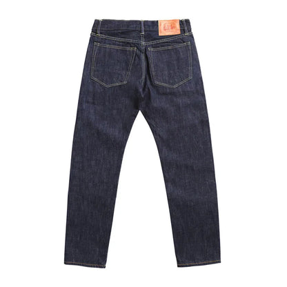 Raw Denim Jeans 16oz Heavy Weight Indigo Selvage One Washed Sanforized Zipper Pants