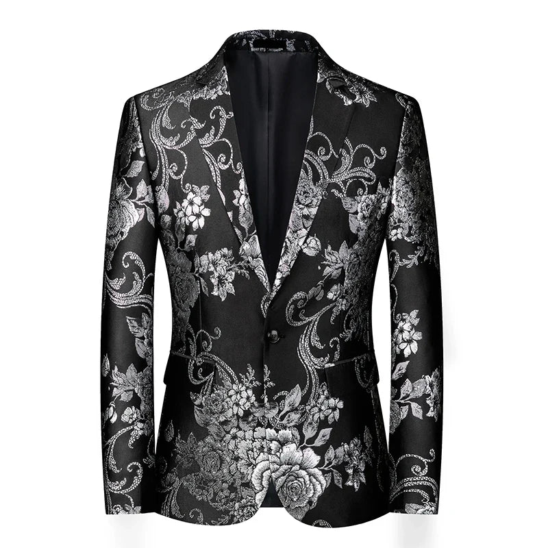 2026 New Men's Dark Brown Suit Jacket, Wedding Business Dress Coat, Slim Blazers, Costume, Asian Size, M-5XL, 6XL