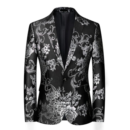 2026 New Men's Dark Brown Suit Jacket, Wedding Business Dress Coat, Slim Blazers, Costume, Asian Size, M-5XL, 6XL
