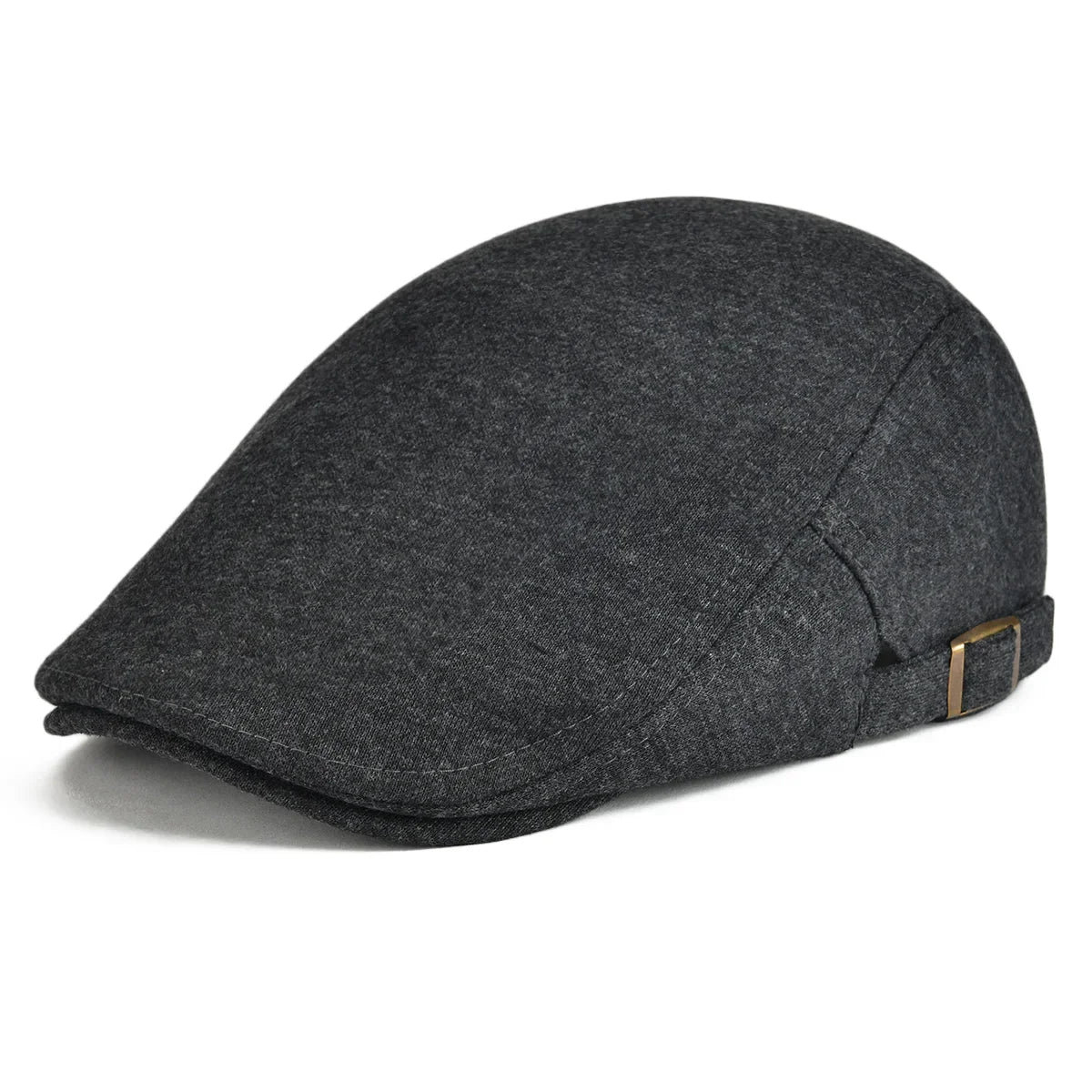 100% Cotton Men Black Flat Ivy Cap Soft Solid Color Gatsby Driving Cabbie Casual Hat Adjustable Newsboy Caps