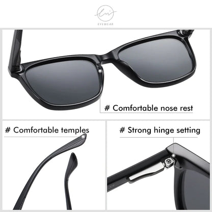 Brand Polarized Sunglasses Men Women Fashion Square Shades Leopard Frame Ladies Travel UV400 Goggles Driving Sun Glasses