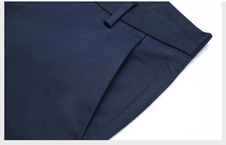 2023 Spring New Men's Bamboo Fiber Casual Pants Classic Style Business Fashion Khaki Stretch Cotton Trousers Male Brand Clothes