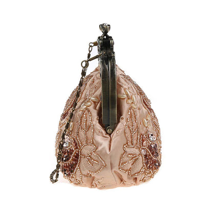 Retro Embroidery Designer Bags Luxury Purses and Handbags Bead bag Sequins Clutch Purse Chains Shoulder Evening Bag Z348