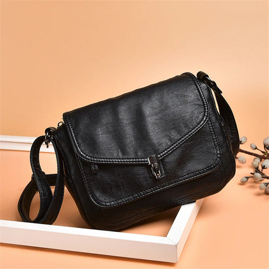 Vintage Soft Leather femmels' Shoulder Bags Luxury Handbags Women's Packet New Designer Small Crossbody Bag 2021 Sac à Femme