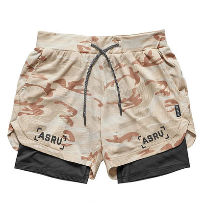 Men's Summer Quick Dry Running 2 in 1 Shorts Sports Jogger Short Pants Male Gym Fitness Training Sweatpants Plus Size M-5XL