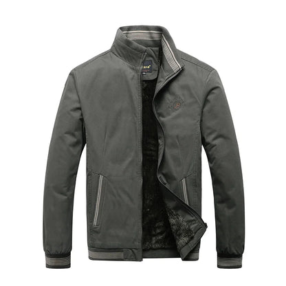 2025 Autumn Men Jackets 100% Cotton Chaqueta Casual Solid Fashion Vintage Warm Vestes Coats High Quality M-5XL Winter Jacket Men