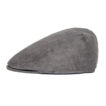 Men Cap Herringbone Linen Newsboy Caps High Quality Flat Caps Driver Ivy Hat Bakerboy Hats Cool Boina for Male