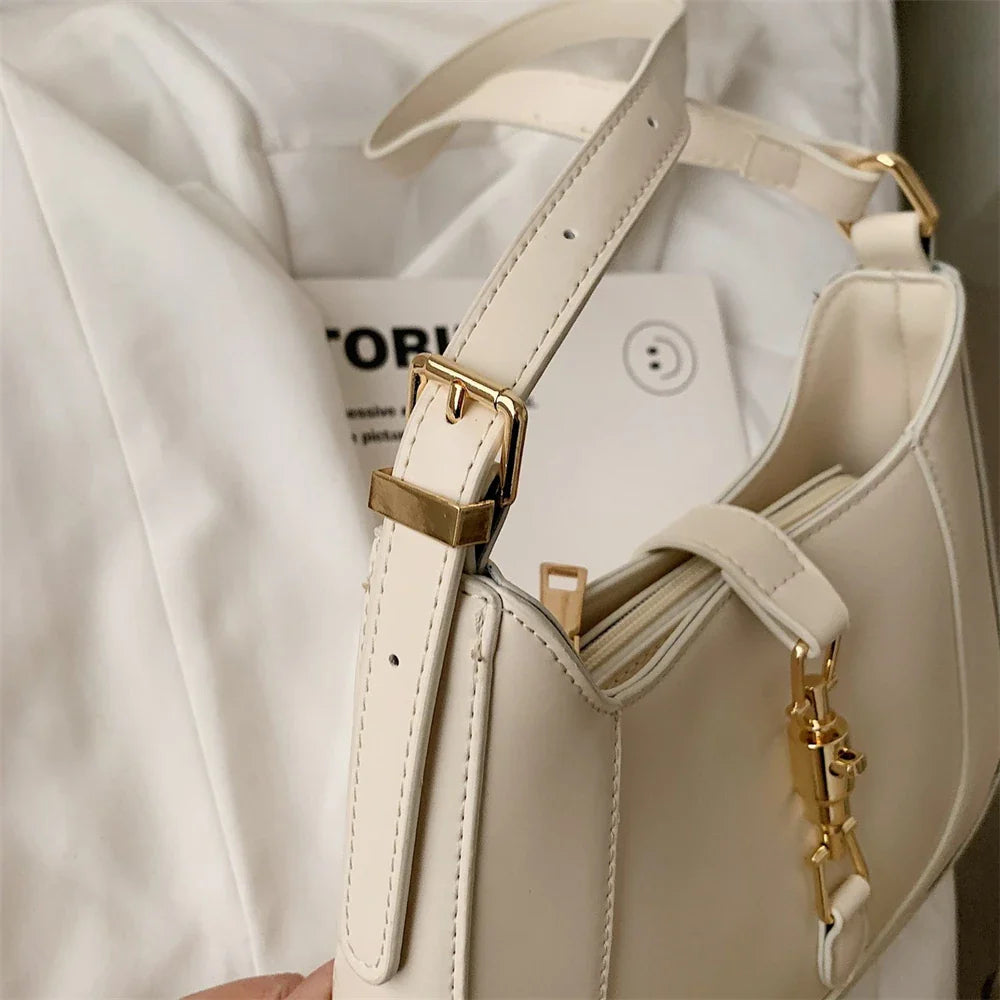Top Quality Luxury Brand Purses and Handbags Designer Leather Shoulder Crossbody Bags for Women Dual Straps Underarm Sac A Main