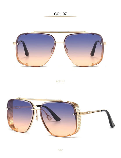 New Punk Sunglasses For Men Fashion Square Vintage Steampunk Glasses Luxury Oculos De Sol Masculino Luxe Lunette De Soleil Homme
