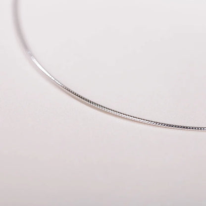 Genuine Real Pure Solid 925 Sterling Silver Necklace for Women Punk Rock Rose Gold Snake Chains Jewelry Female Necklaces Choker