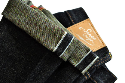 Mens Jeans cotton linen Selvedge Sanforized Raw Denim Jeans for Men Straight Fit Silver Button 19 oz