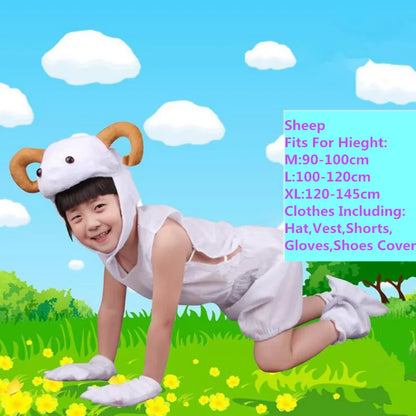 Cute Multiple Animal Costume Children Kids Boys Girls Summer Short Cosplay Costumes  Carnival Party Dress Halloween