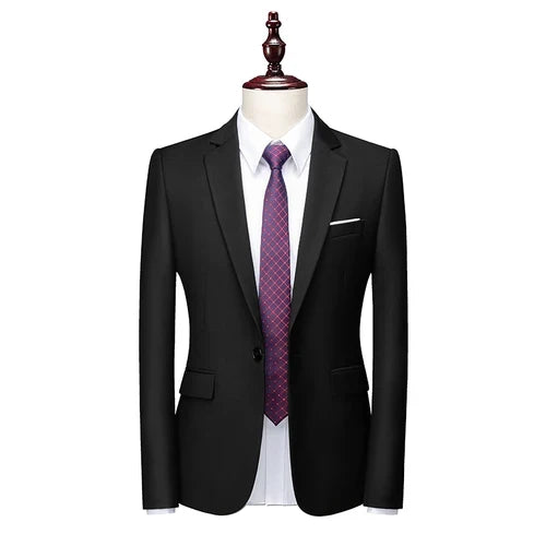 Bright Green Single Button Men's Blazer, Asian Size Slim Suit Jacket, Wedding Dress Coat, White and Black Tops.