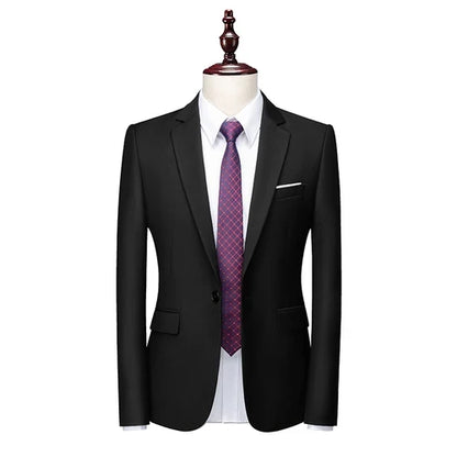 Bright Green Single Button Men's Blazer, Asian Size Slim Suit Jacket, Wedding Dress Coat, White and Black Tops.