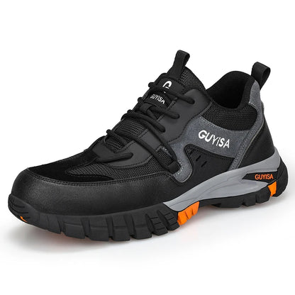 Men Steel Toe Safety Shoes Indestructible Construction Working Shoes Protection Male Footwear Breathable Hiking Industry Boots