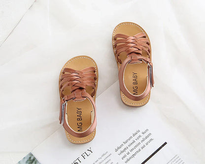 Kid girl Sandals toddler Girls flat Sandals girls braid sandals