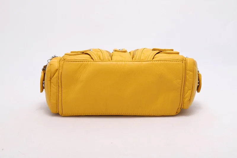 Vintage Women Handbags Soft Bag Small Top-handle Purse Fashion Satchel Multi-Pockets Shoulder Bag Hobos Phone Pack Tote Bag