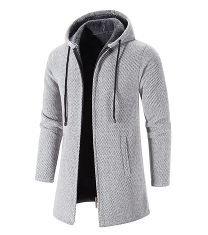 Autumn And Winter Cashmere Men's Cardigan Chenille Outer Sweater Coat Windbreaker Solid Color Fashion Clothing