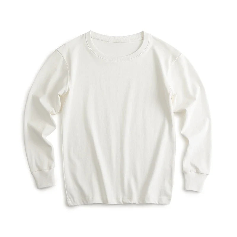 Autumn New Brand Mens Long Sleeve Tshirt Cotton T Shirt Men Vintage Casual Loose Brown Tops Unisex Home Hip Hop Streetwear