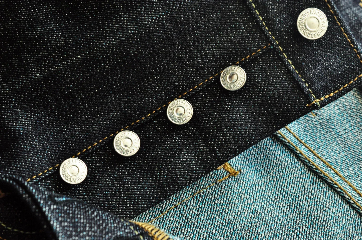 308XX-BO-Wind Jeans for Men Furinkazan Selvedge raw denim Jeans Mens Jeans 66 MODE Fit 16.8 OZ Silver-plated Buttons