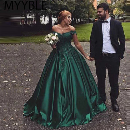 Customized Long Floor Length Formal Dress Robe De Soiree Elegant Green Evening Dresses Ball Gown Lace Sweetheart Evening Gowns