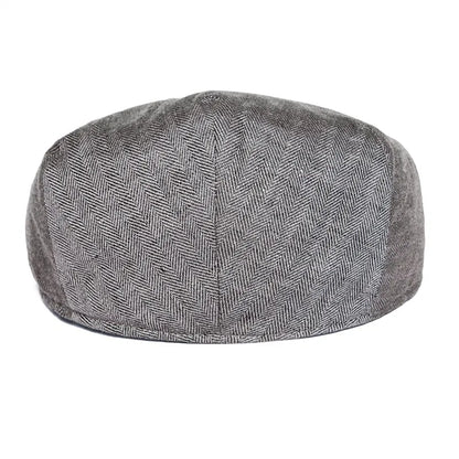 Men Cap Herringbone Linen Newsboy Caps High Quality Flat Caps Driver Ivy Hat Bakerboy Hats Cool Boina for Male