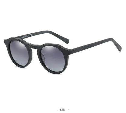 Fashion Acetate Polarized Sunglasses Round Vintage  Shade UV400 New Men/Women Retro Sun Glasses 600001S
